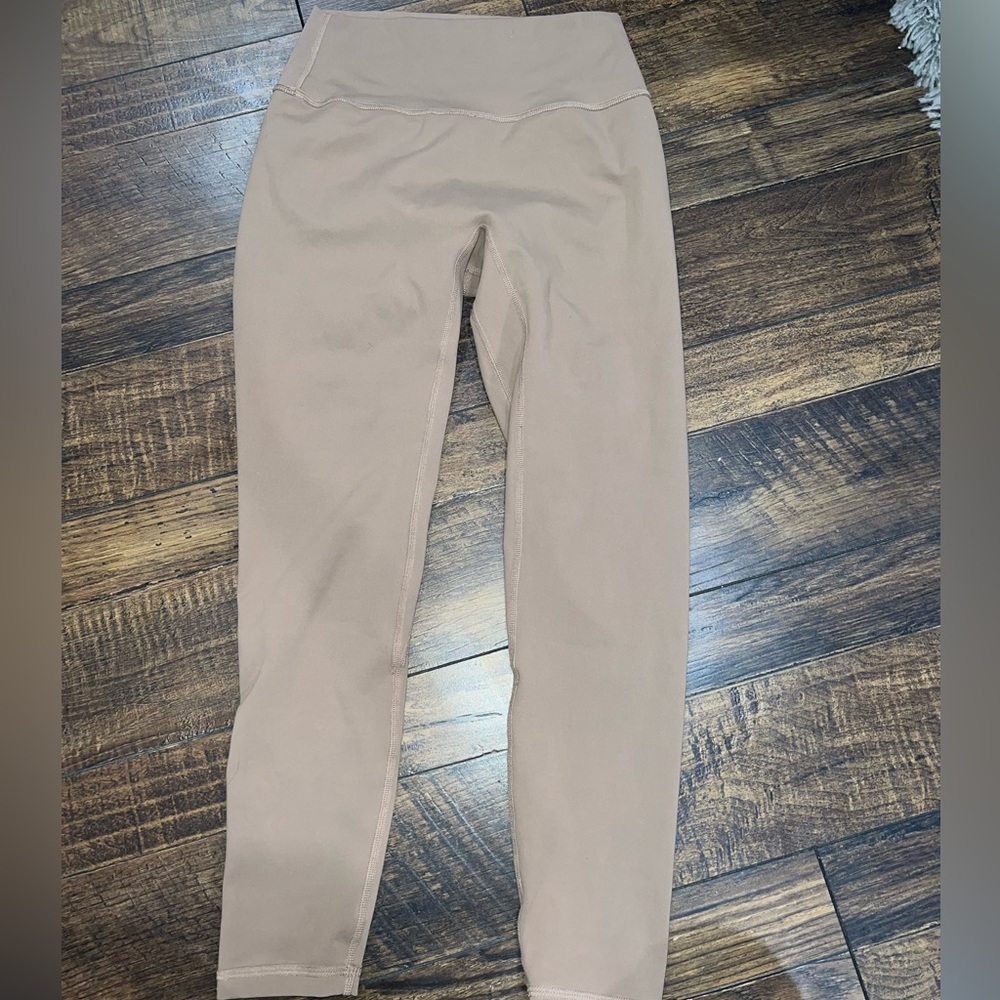 ZYIA coca and crème streamline leggings